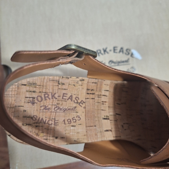 Kork-Ease Alex Boho Leather Wedge Platform Sandals Brown Comfort Slingback Sz 10 - Picture 3 of 12